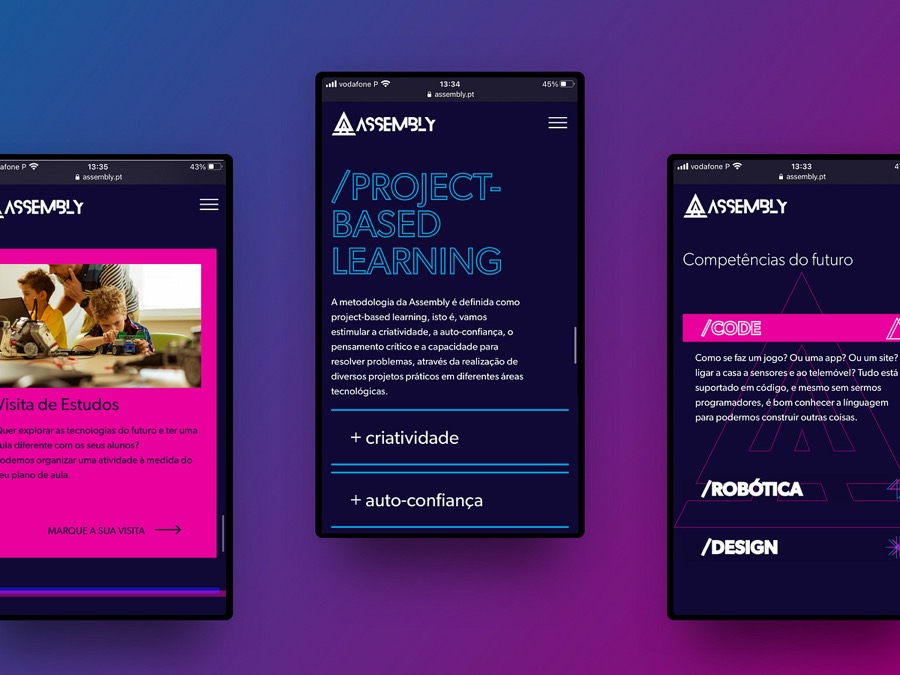 Assembly mobile-first pages